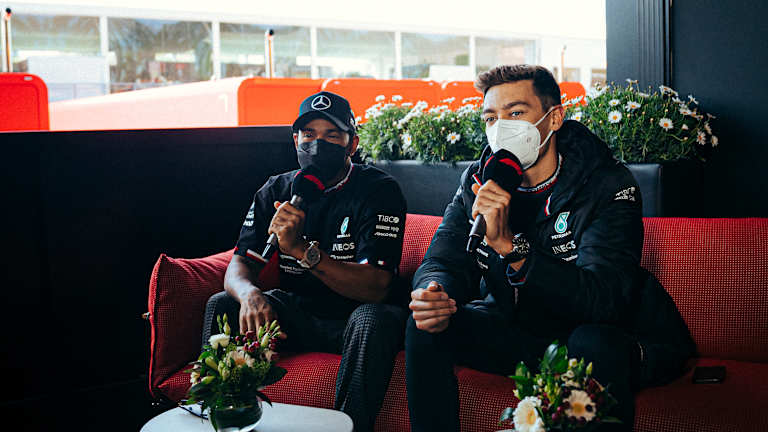 George Russell: Mercedes shared testing work "evenly across us both" in 2022